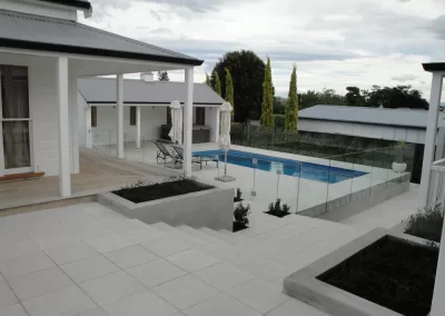 Bianco Honed Veneto Pool Pavers