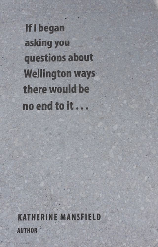 paver with writing